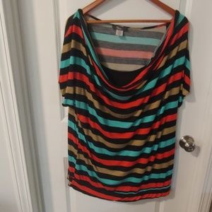 EUC Pinc 3XL Striped Blouse